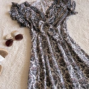 NWT Bali Queen, Amelia Tir Frill Maxi Dress